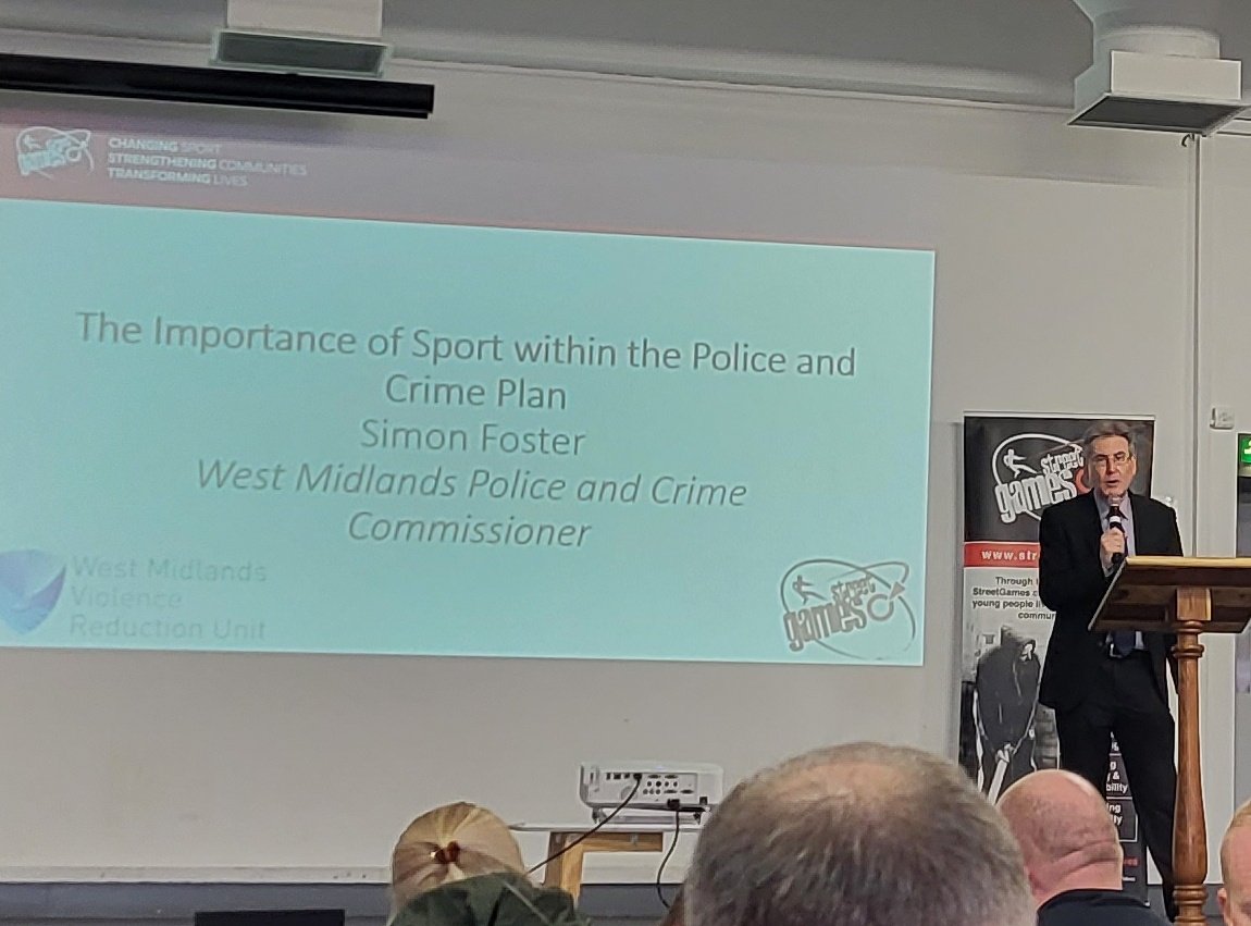 Great listening to the @WestMidsPCC at todays @WMPolice #VRU event alongside @StreetGames exciting times and opportunities for so many young people are coming 💯 #VRU #safehaventeam #partnershipworking