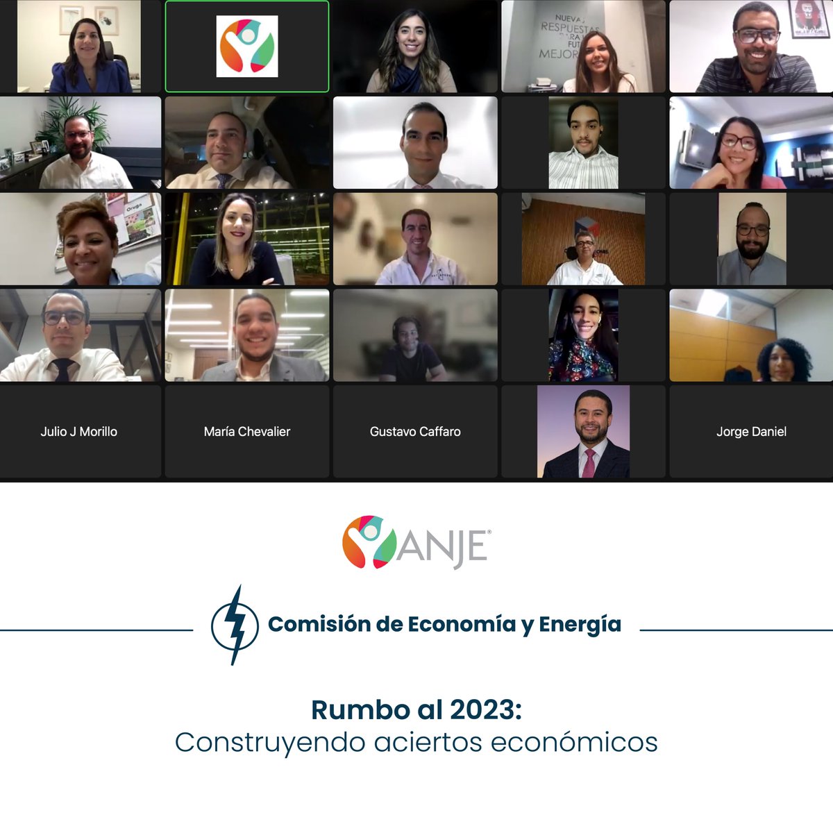 Nuestra Comisión de Economía y Energía celebró su sesión de noviembre con el tema "Rumbo al 2023: Construyendo aciertos económicos". El encuentro, realizado de manera virtual, contó con la participación de Raúl Hernández, managing partner de <a href="/CIEFconsulting/">CIEF Consulting</a>.