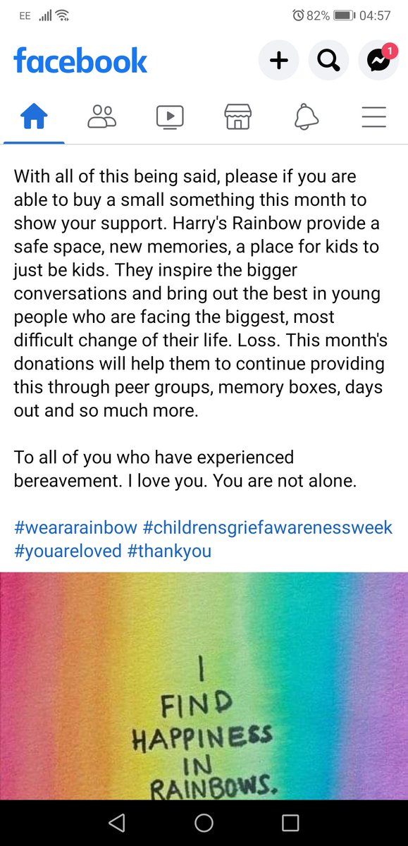 JacquiS62320039's tweet photo. Last day of #ChildrensGriefAwarenessWeek and we carry on raising awareness that #bereavedchildrenmatter and supporting #harrysrainbow to help #givebereavedchildrenavoice. They are #doingitfortheirfutures #bereavedchild #adjdesigns #weararainbow https://t.co/2oBaUTsOfO