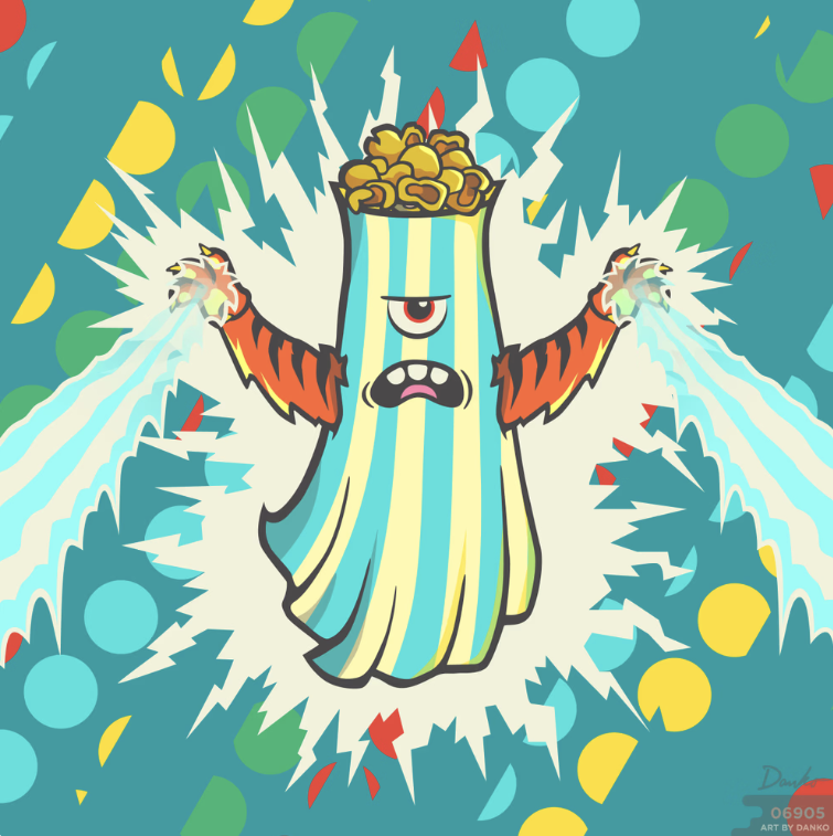 GM Chaos Operators!! When Chaos Operators get too excited, #popcorn just starts to FLY! Each kernel of popcorn is a gift of power! 🍿 🍿 🍿