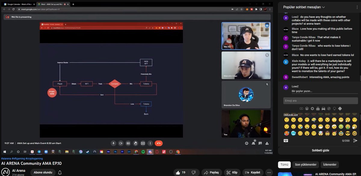 Community AMAs stay 🔥

Come for the game, stay for the knowledge.

Join us every second Wednesday for the Axon Terminal (AI Arena's community AMA). Next one will run Dec 7th.

Like and Retweet if you were there! 👇