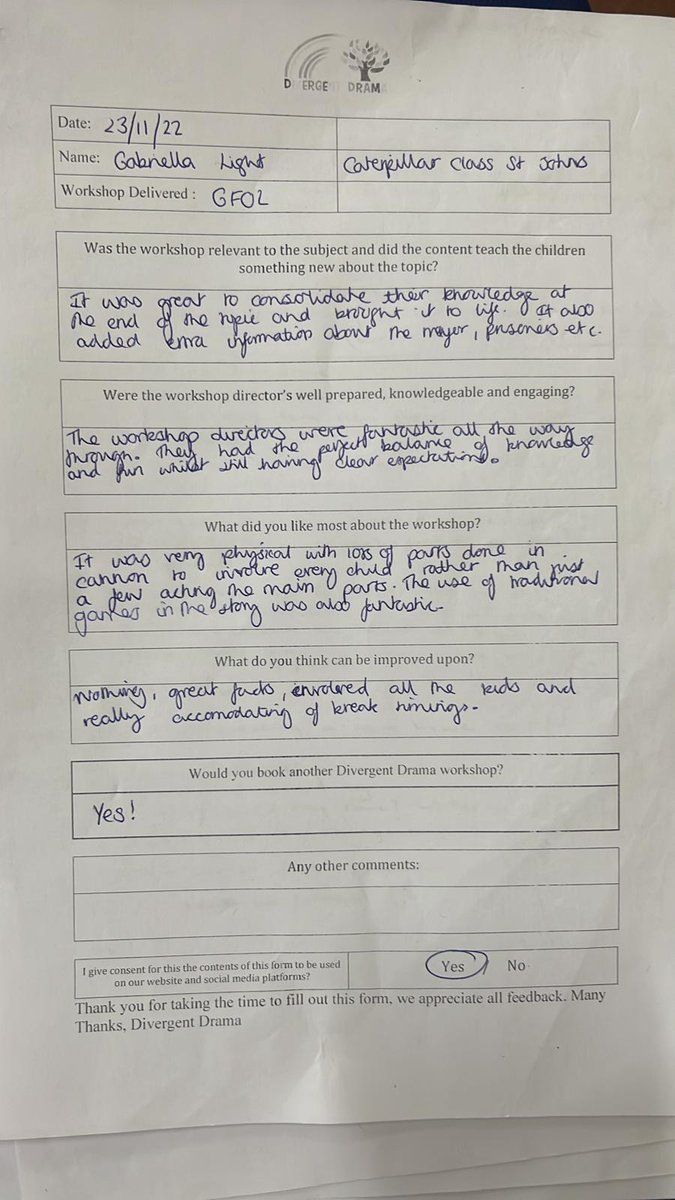 Some really lovely feedback from St John's primary in Croydon as we celebrate our fourth year returning with our Great Fire of London Workshop.
Thank you so much for having us, we had a wonderful day as always! #learningthroughdrama #greatfireoflondon #schoolworkshop #ks1