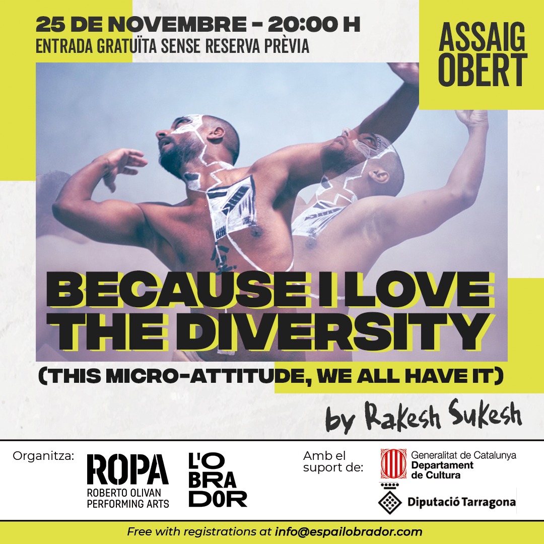 EspailObrador's tweet image. 📌El coreògraf i ballarí @SukeshRakesh està actualment fent una residència artística a l&apos;#EspaiLOBRADOR. Un treball creatiu el divendres presentarà a mode d’assaig obert 👇

ℹ️ espailobrador.com/ca/calendario-…
🎟️Gratuït sense inscripció prèvia
👥Per a tots els públics

#dansa #Deltebre