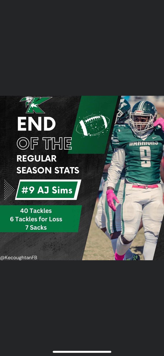 william_sims9's tweet photo. Senior Season Stats‼️Blessed to have been apart of a winning culture! Senior Season Tape Out As Well‼️ https://t.co/tXu89S5u5u @JeffSuper5 @CoachZJames @dhglover @Coach__Seiler https://t.co/3pdSlgr9bT