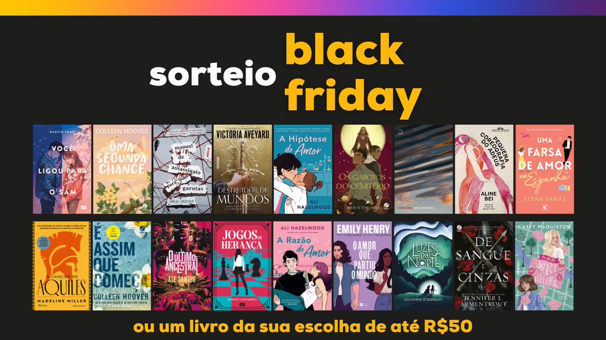 tdcomdesconto's tweet photo. ⚡ SORTEIO RELÂMPAGO

quer ganhar um dos livros da imagem ou um livro da sua escolha de até R$50?

✨ pra participar: 
- seguir @livrosedesconto
- dar RT nesse tweet (sem citar!)
- comente o livro que você quer com #LivrosComDesconto

o resultado sai amanhã (dia 24)! https://t.co/NoTGkZOZGR