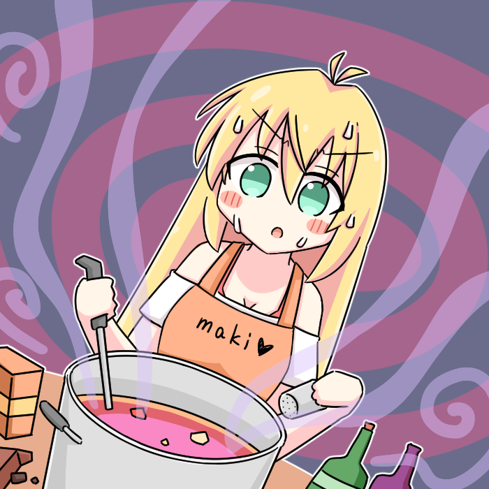 弦巻マキ 「ワンドロお題はカレー#弦巻マキ深夜の真剣お絵描き60分勝負#ツルマキマキ 」|上顎のイラスト