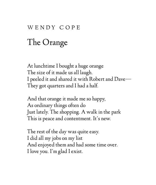 bennewmark's tweet photo. #myfourfavouritepoems
Just realised all mine are about existing in the moment.
The Two-Headed Calf.
The Bright Field.
The Orange.
Ithaka.
Yours? https://t.co/i9oawOtdDr