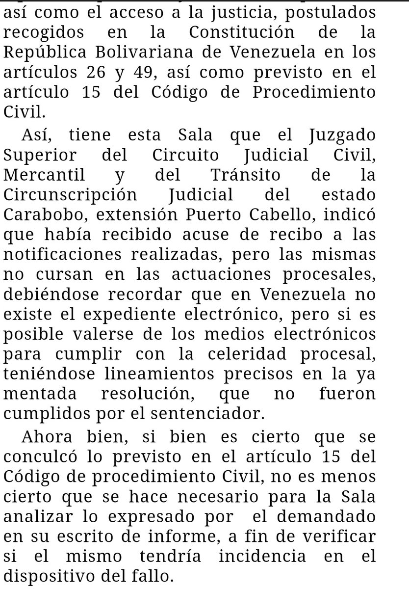WilsonGomezGB's tweet photo. Sentencia N° 000643 del 15/11/2022 Sala de Casación Civil @TSJ_Venezuela
Notificaciones. No cursan en las actuaciones los acuses de recibo. Tampoco se señala que se hiciera constatación por Secretaría de Correo Electrónico y números telefónicos. WhatsApp🧐
https://t.co/gk7X7P09zs https://t.co/Imbyv1IalK