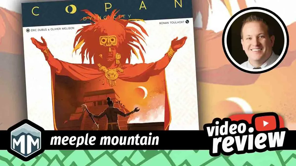 meeplemountain's tweet photo. Take a trip with Brody to Copan, shining jewel of the Maya civilization, and learn how to play the new heavy eurogame Copan: Dying City from @holygrailgames. 
https://t.co/Eg71YuxIMT

#BoardGames #CopanDyingCity #HolyGrailGames #Eurogame https://t.co/4hm3tq6rH7