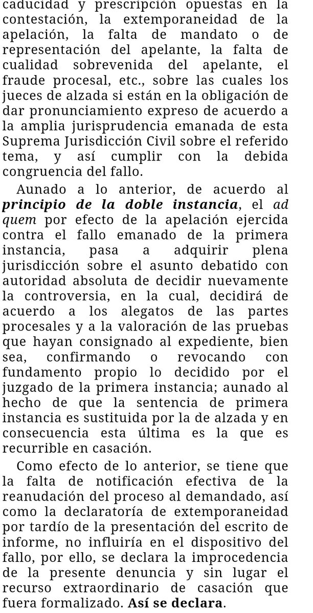WilsonGomezGB's tweet photo. Sentencia N° 000643 del 15/11/2022 Sala de Casación Civil @TSJ_Venezuela
Notificaciones. No cursan en las actuaciones los acuses de recibo. Tampoco se señala que se hiciera constatación por Secretaría de Correo Electrónico y números telefónicos. WhatsApp🧐
https://t.co/gk7X7P09zs https://t.co/Imbyv1IalK