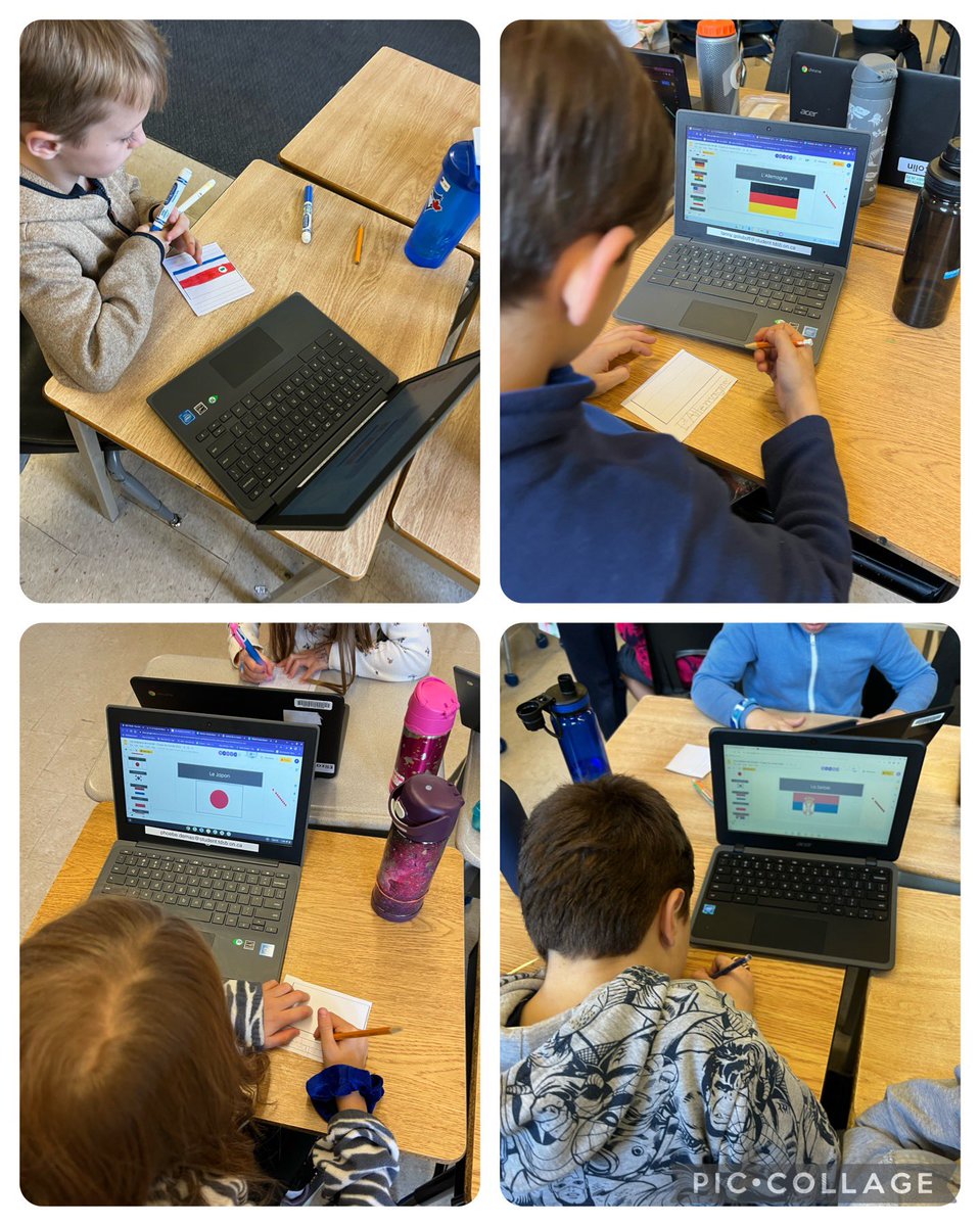 Ss are excited for the #CoupeDuMonde2022! We learned about the different countries that are participating. We talked about which team we are cheering for and recorded the data in a tally chart. We are cheering on #Canada today! #AllezLeCanada #TDSBFrench @AllenbyPS_TDSB