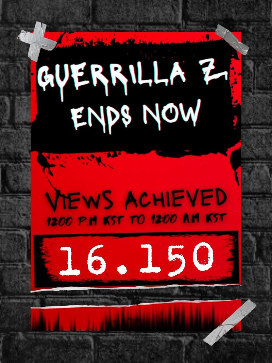 ATYstream's tweet photo. π«| GUERRILLA ON YOUTUBE
#GuerrillaZ has finished with an increase of 15.150 views, and #GuerrillaA has just started streaming! Let's see who will win this week! π₯πͺ
It's the last day for MAMA voting, let's go!
#GuerrillaTo30M
#ATEEZ #μμ΄ν°μ¦ #Break_MAMA_Wall @ATEEZofficial https://t.co/vi2Lw9BnGR