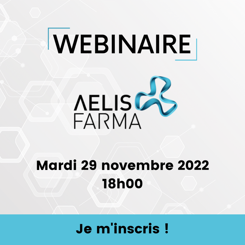 AelisFarma's tweet photo. #Webinaire🎥
Participez à notre webinaire interactif dans lequel nous feront le point sur les avancées cliniques d'@AelisFarma 

🗓 Mardi 29 novembre 2022
🕥 18h00

Inscrivez-vous en cliquant ici 👉 https://t.co/v3Z8WRe1tq https://t.co/WRLCWr22WY