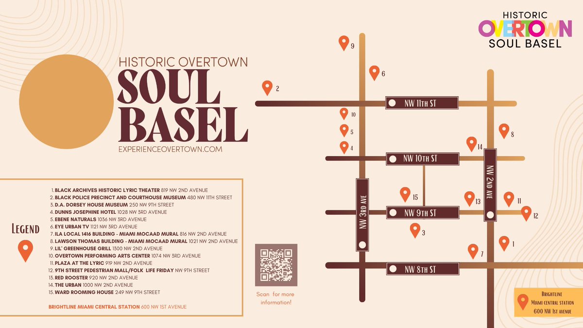 Meet us in #HistoricOvertown this #SoulBasel to experience art, culture, and nightlife representative of the African diaspora. Save and share! Don’t hear about it from your friends, experience it for yourself. ✨