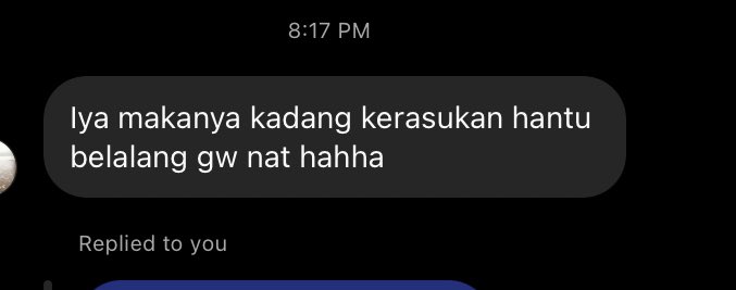 Konsepnya gimana kerasukan hantu belalang ya:((