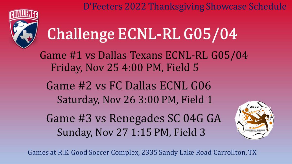 Challenge 04/05 ECNL-RL Alumnae tweet media