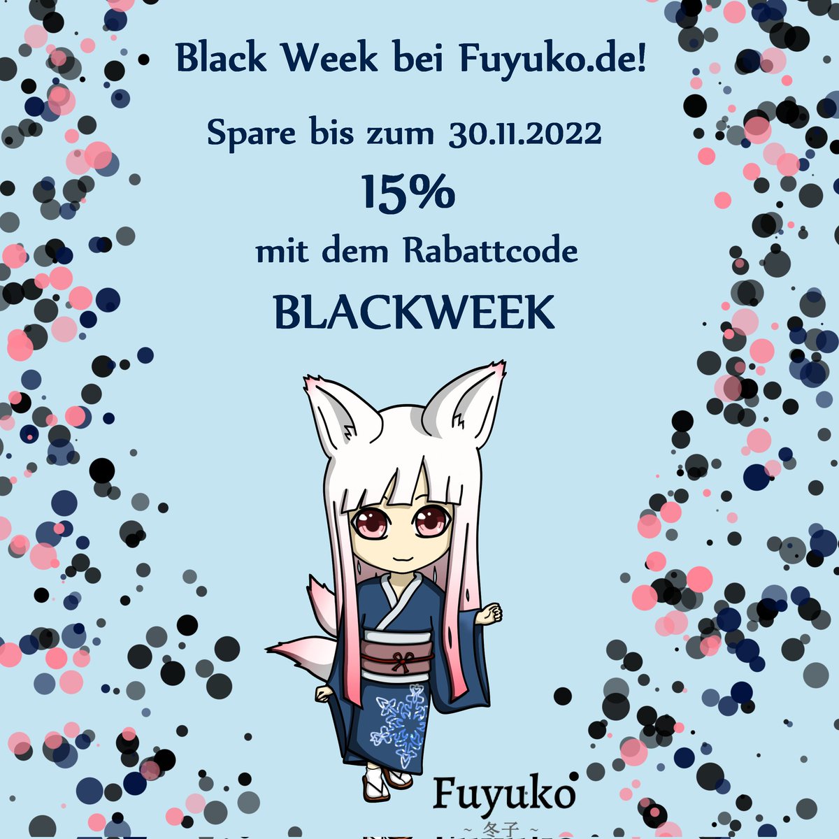 🖤❄️Black Week bei Fuyuko!❄️🖤
Jetzt mit tollen Anime Figuren und weiterem Merchandise eindecken und dabei ordentlich sparen! 😍
#BlackWeek #BlackFriday
