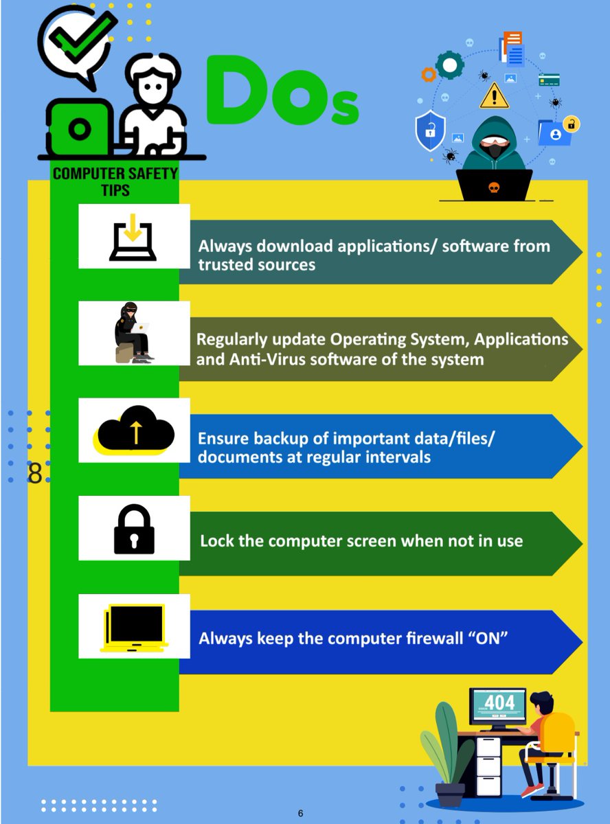 BSF_BICIT's tweet photo. #Cybersecurite
#computersecurity
" Dos and Don'ts of Computer Security "
#BSF #BICIT #IndianCERT
#_DigitalIndia #GoI_MeitY
@BSF_India https://t.co/gic49XMYfI