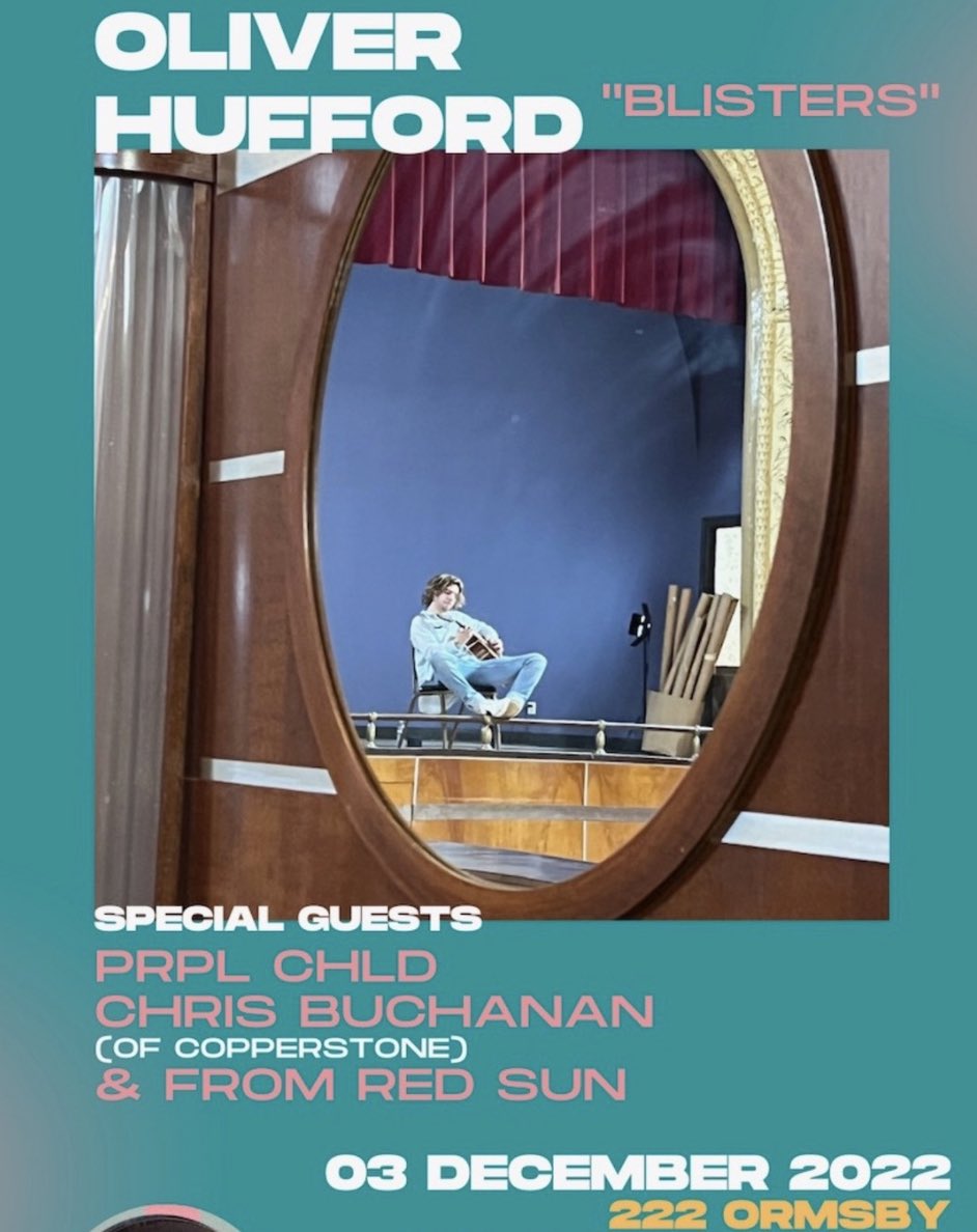 To all our Pittsburgh area friends: Join us on Dec 3rd as we play with <a href="/Prplchld1/">Prplchld</a> &amp; From Red Sun in support of Oliver Hufford’s Album Release. Show is <a href="/222Ormsby/">222Ormsby</a> , DM us for tix! #Pittsburgh 
<a href="/WakeUpOnFire/">WUOF Records</a> @HughShows <a href="/WYEP/">91.3 WYEP</a> <a href="/PghMusic1st/">Pittsburgh Music 1st</a>