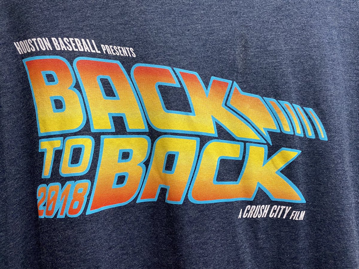 AstrosForLife17's tweet photo. I knew this shirt would come back in style. Are y’all gonna do a new one @WeRunGame? https://t.co/uBQ5N2PCVK