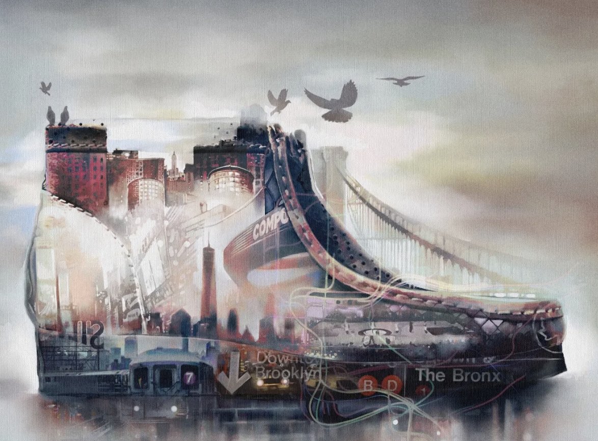 voguebusiness's tweet photo. On 18 November, British shoe brand @clarksshoes dropped a New York-inspired animated #NFT. https://t.co/XSn8SbhNcd https://t.co/1LBK7GbCVG