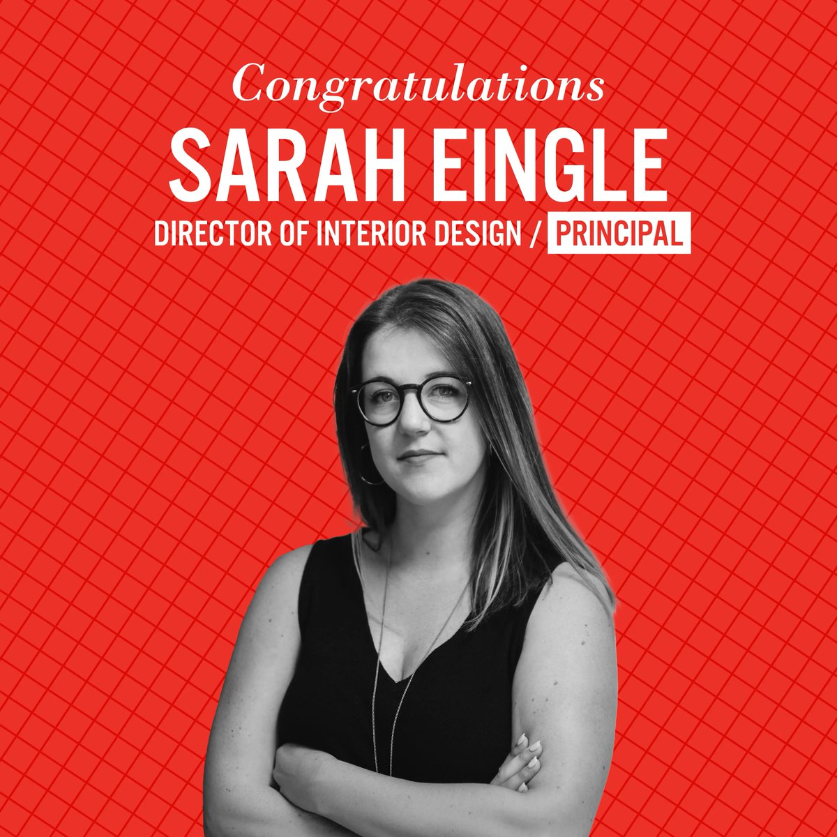 msa__design's tweet photo. Some more #goodnews. Sarah Eingle has been #promoted to #principal!

#promotion #MSA #Design #MSADesign #Architecture #interiordesign #graphics https://t.co/HP5qW33vkO