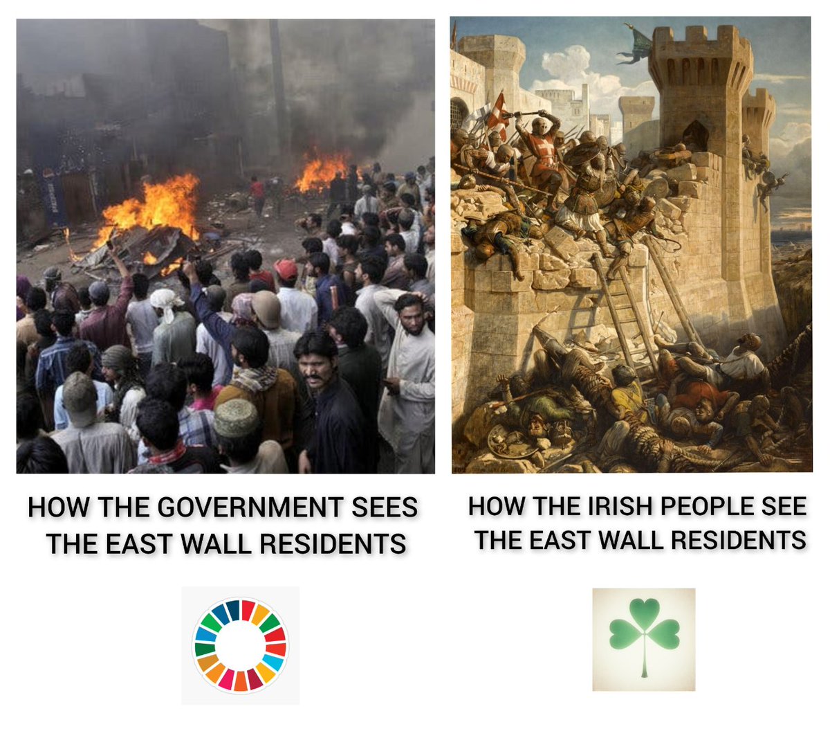 East Wall is Ireland's Alamo,
except this time, WE have the superior numbers.

#DefundTheNGOs
#EndHumanTrafficking 
#JusticePourLola 
#FtheWEF 
#IrelandisFull 
#EastWall 
#eastwallsaysno