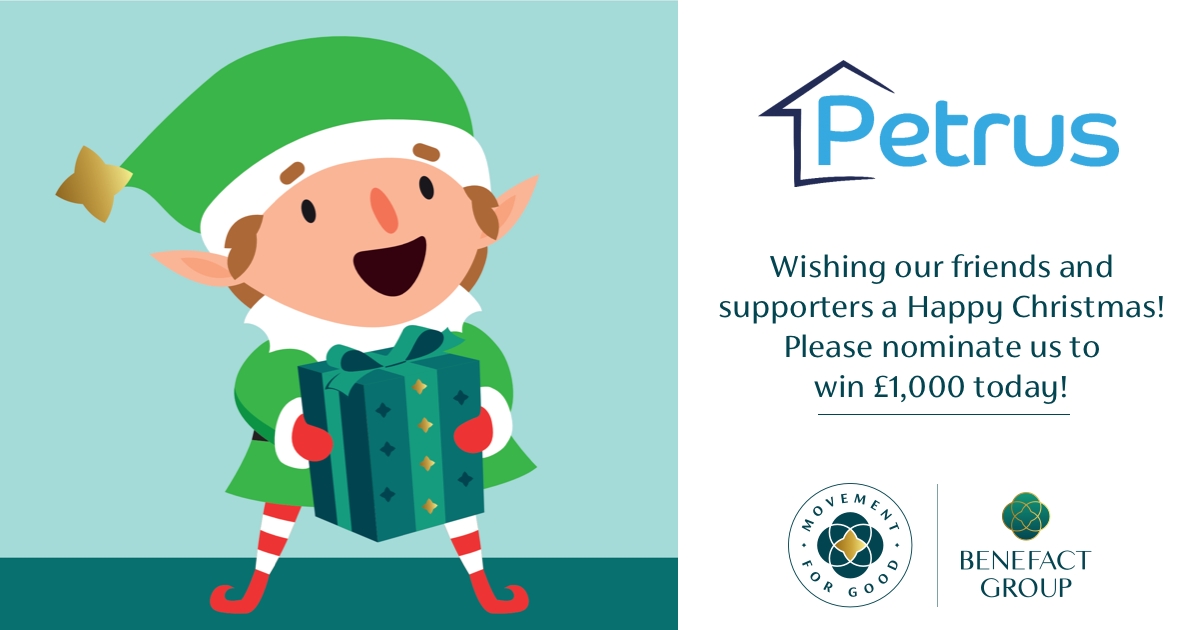 petrus_cmty's tweet photo. A fantastic #MovementForGood campaign! For 12 days in December, @benefactgroup will be drawing 10 nominated #Charities per working day to receive £1,000. 
🙏If you could please spare 2 minutes to nominate us, it'd go a long way in supporting our community:
https://t.co/Uu6KHaGhLe https://t.co/bGocaF7hiv