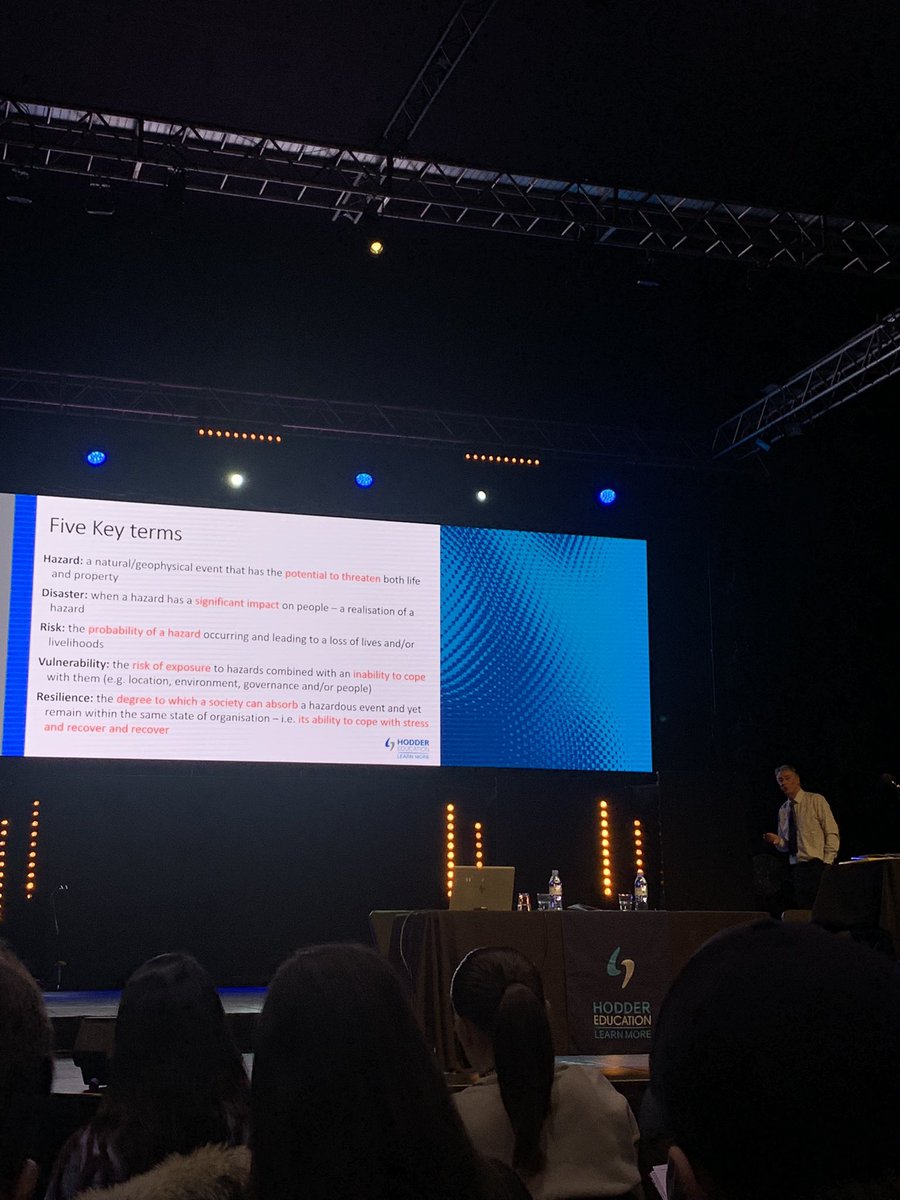 FvsGeography's tweet photo. Fantastic day out at the Students Hazards Conference with Y13 in Manchester! Some brilliant talks from Cameron Dunn, Dr Simon Oakes, Prof. Fiona Tweed, Dr Jess Johnson, @jmbgeog &amp; Sue Warn 🌏🌋⚠️ Ready to apply our learning to new content in the classroom! https://t.co/TKhbhbyeTY