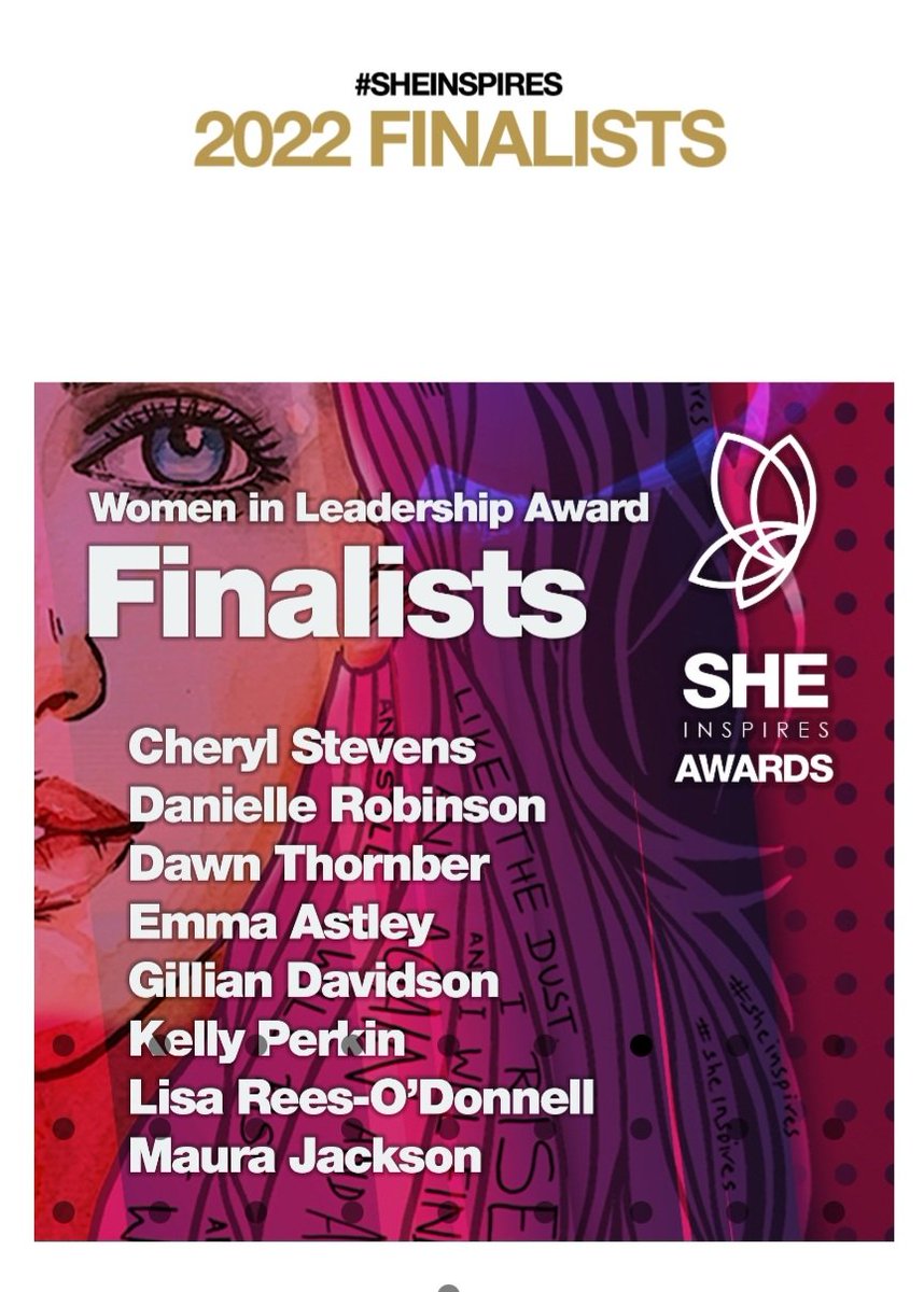 Absolutely thrilled to be a finalist in 2 categories with these amazing women ❤️ by doing a job that I love in an environment that has enabled me to thrive <a href="/DWPDigital/">DWP Digital</a> #SHEINSPIRES