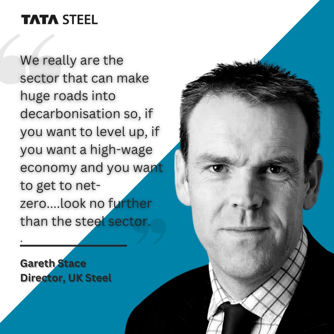 According to <a href="/UKSteel__/">UK Steel</a>, almost 𝟴𝟬% of the public thinks the steel industry is a strategically important sector that must 𝗿𝗲𝗺𝗮𝗶𝗻 in the UK

Why? Because it's the 🔑 to achieving #netzero, says Gareth Stace

▶️More on #SteelCast: ow.ly/soBs50LLMXa

#WalesClimateWeek