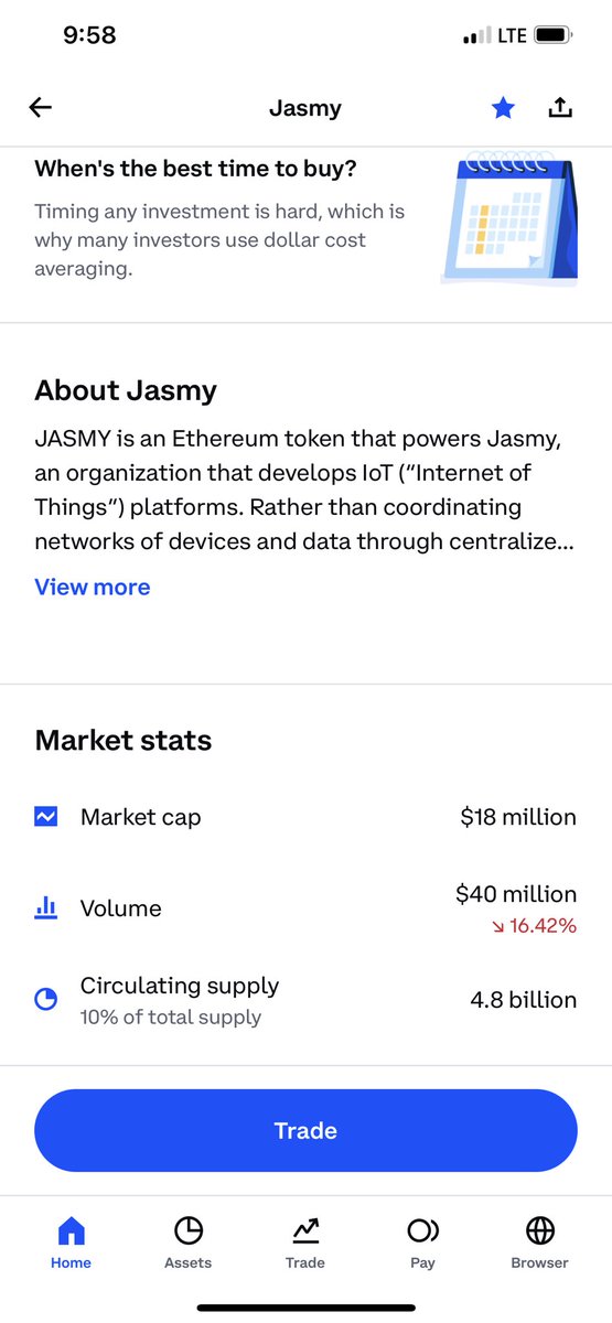 FrankGa03325620's tweet photo. @HARA_JasmyCFO How can the value increase?  when there is no sales volume explain yourself brother, you are manipulating prices https://t.co/vTVrGmJxbp