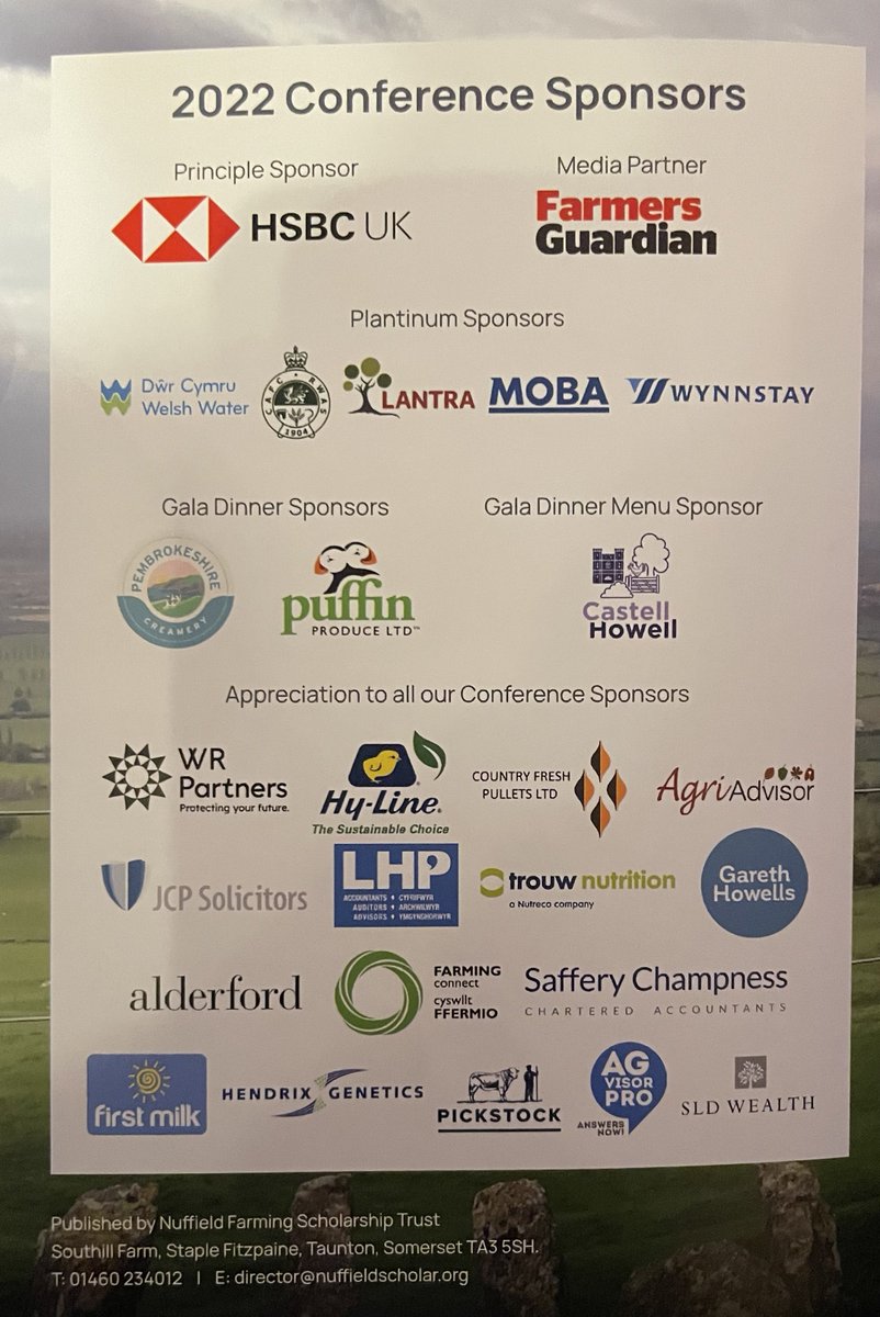 We were proud to have @AGvisorPRO sponsor the @NuffieldFarming conference in Cardiff, Wales and honoured to have our CEO @RSaik address this esteemed group.