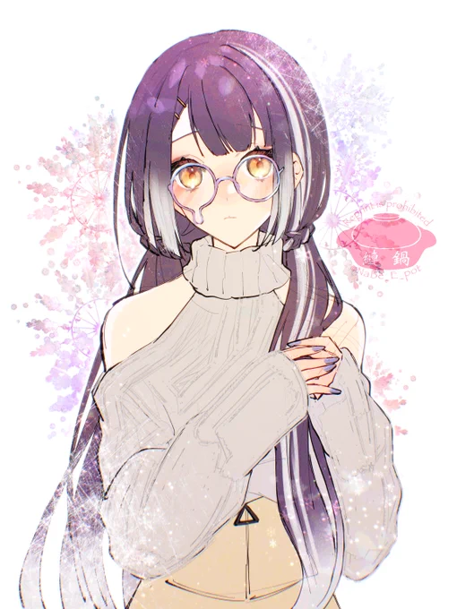 捏造 リプに眼鏡OFF #Yotsuh_Art 