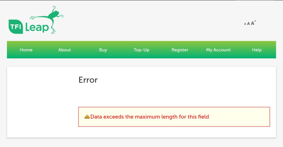 Nocrys's tweet photo. @LeapCard 5th time getting this error and when I call you to your support number you don't provide me any solution... I have several charges in my card (for the multiple tries...) but I don't have a solution... Such a disaster... https://t.co/RIsUneDAaW