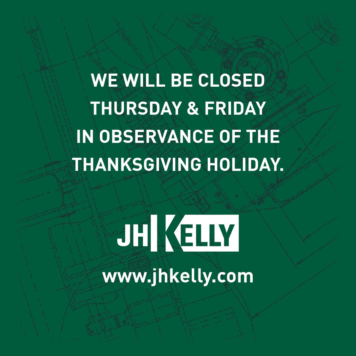 PortlandMechCG's tweet image. Our offices will be closed Thursday and Friday in observance of the Thanksgiving holiday. jhkelly.com