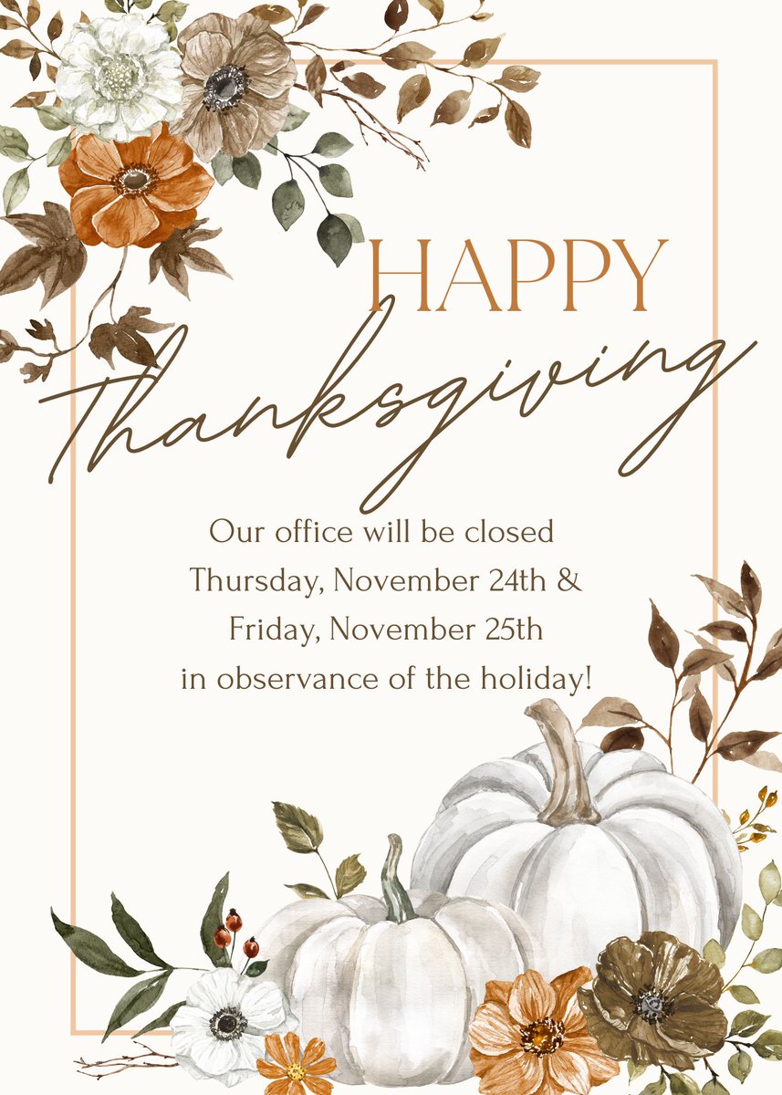 MaconElectric's tweet photo. Happy Thanksgiving! Our office will be closed Thursday, November 24th and Friday, November 25th in observance of the holiday. We hope you enjoy this time with your friends and family! 

If you need to report an outage, please give us a call at 660-385-3157. https://t.co/h4SSODV3Lu