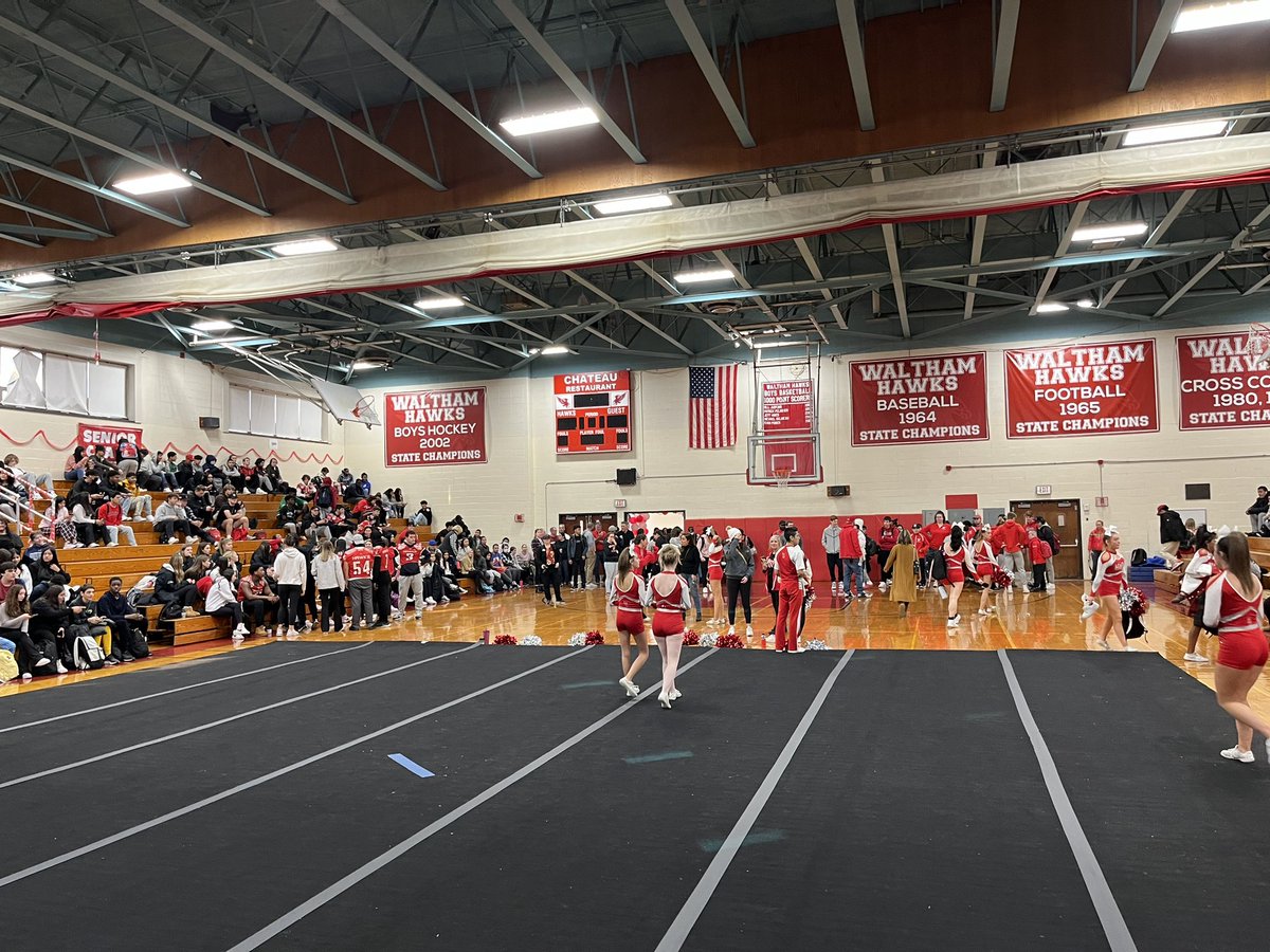 First Pep Rally at #WalthamHighSchool in 3 years and it was awesome. Great work by our students, fall captains, student council, staff and all the groups participating. #hawkpride #gohawks Happy Thanksgiving 🦃