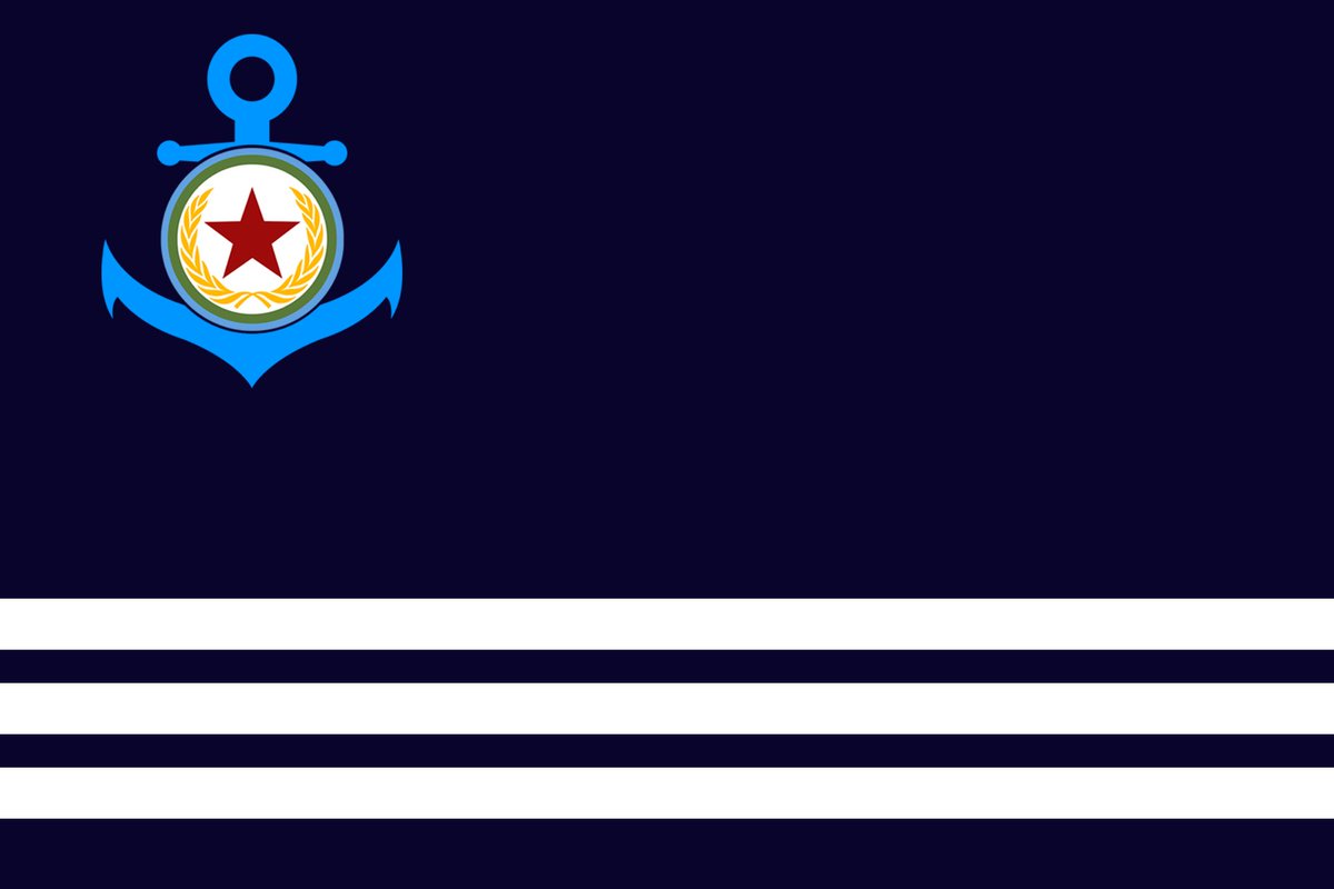 Kortosh-Jusin Federation National Defence Force Coast Guard Flag(Left) and Coast Guard naval jack(Right)

카르토쉬-쥬신 연방 국토방위군 해안수비대 기(좌)와 해안수비대 함선 선수기(우)