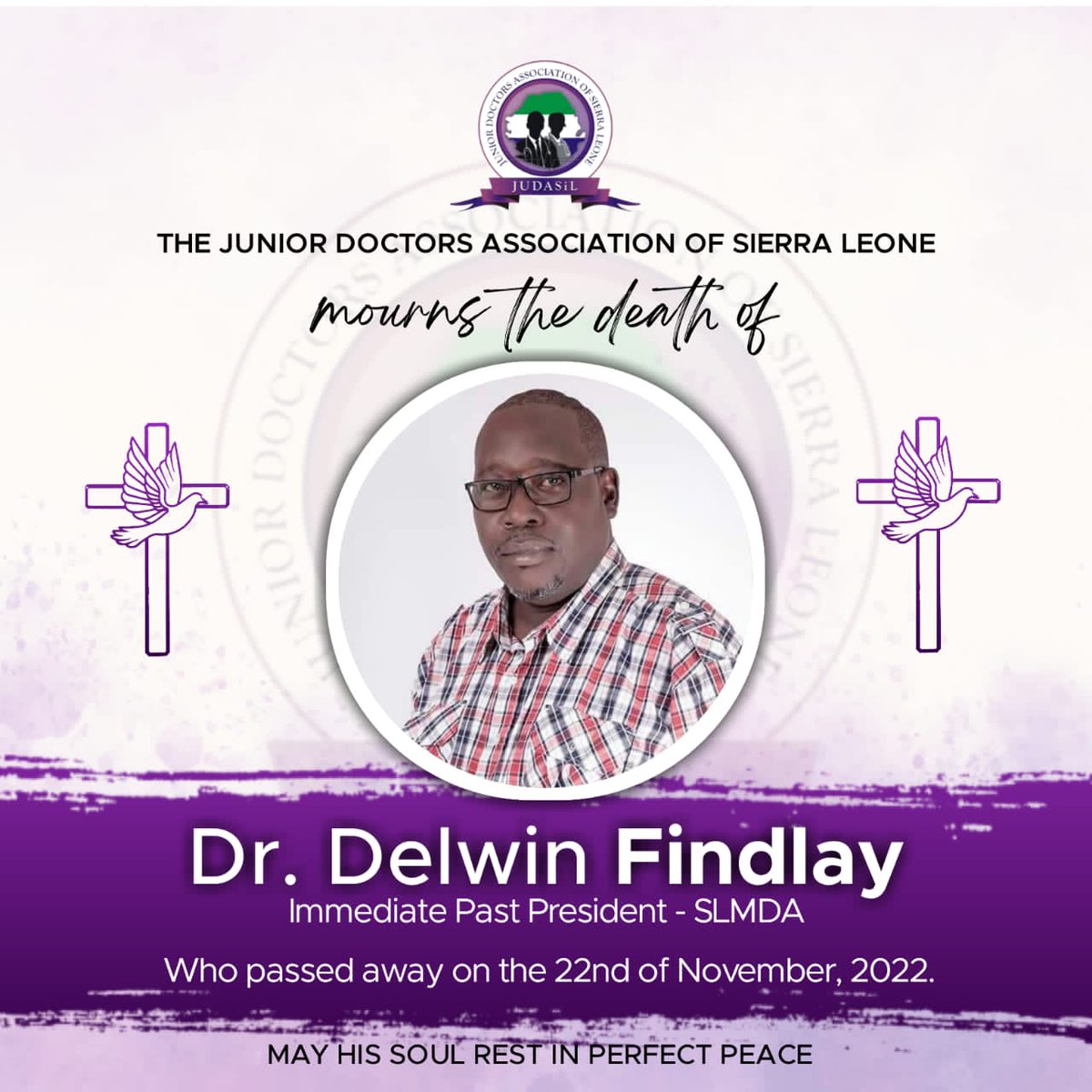 judasil's tweet photo. We are saddened to hear the shocking death of the immediate past president of @theslmda. It is never easy to find the right words to express our feelings when there are no words that can fully capture the depth of what we are feeling.

#judasil #slmda #SaloneTwitter https://t.co/MN48Zmo9Uo