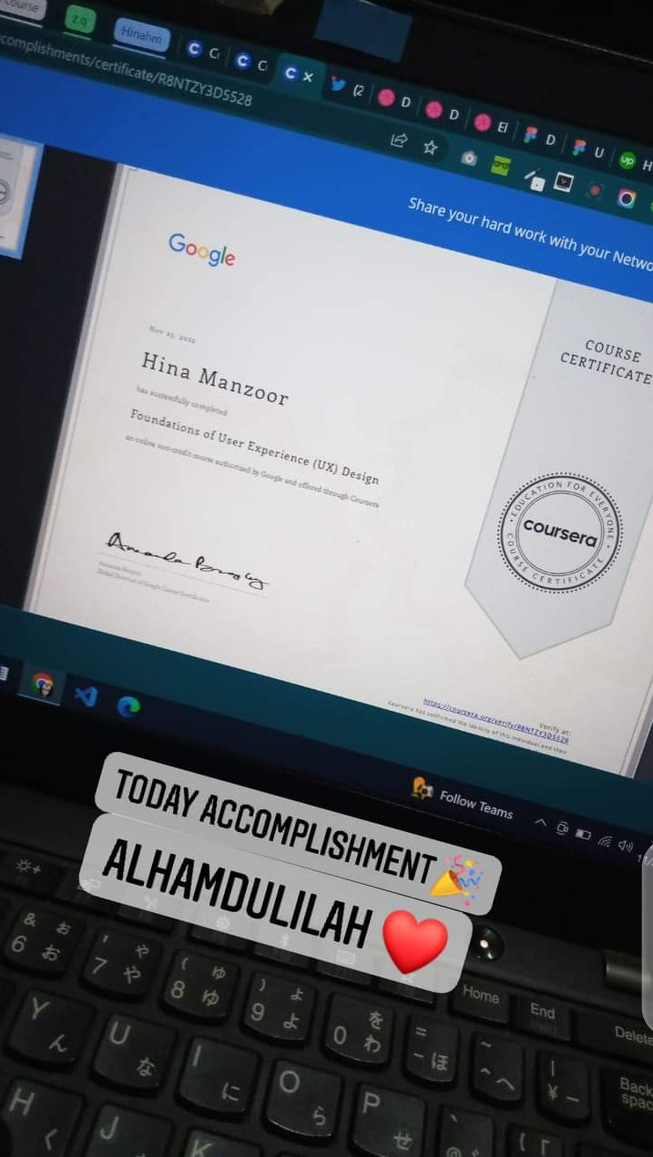 Hina manzoor ui ux designer on twitter i find peace in learning 