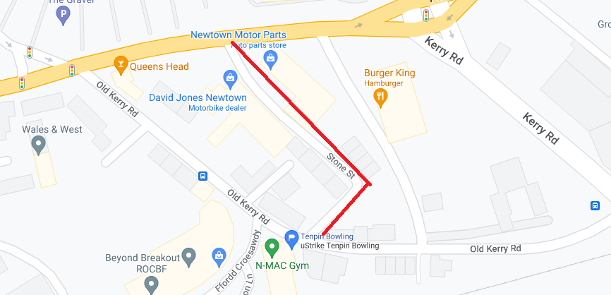 uStrikeNewtown's tweet photo. Due to an incident, Old kerry road is closed. Use the Stone street for access. https://t.co/cirns3Qtvr