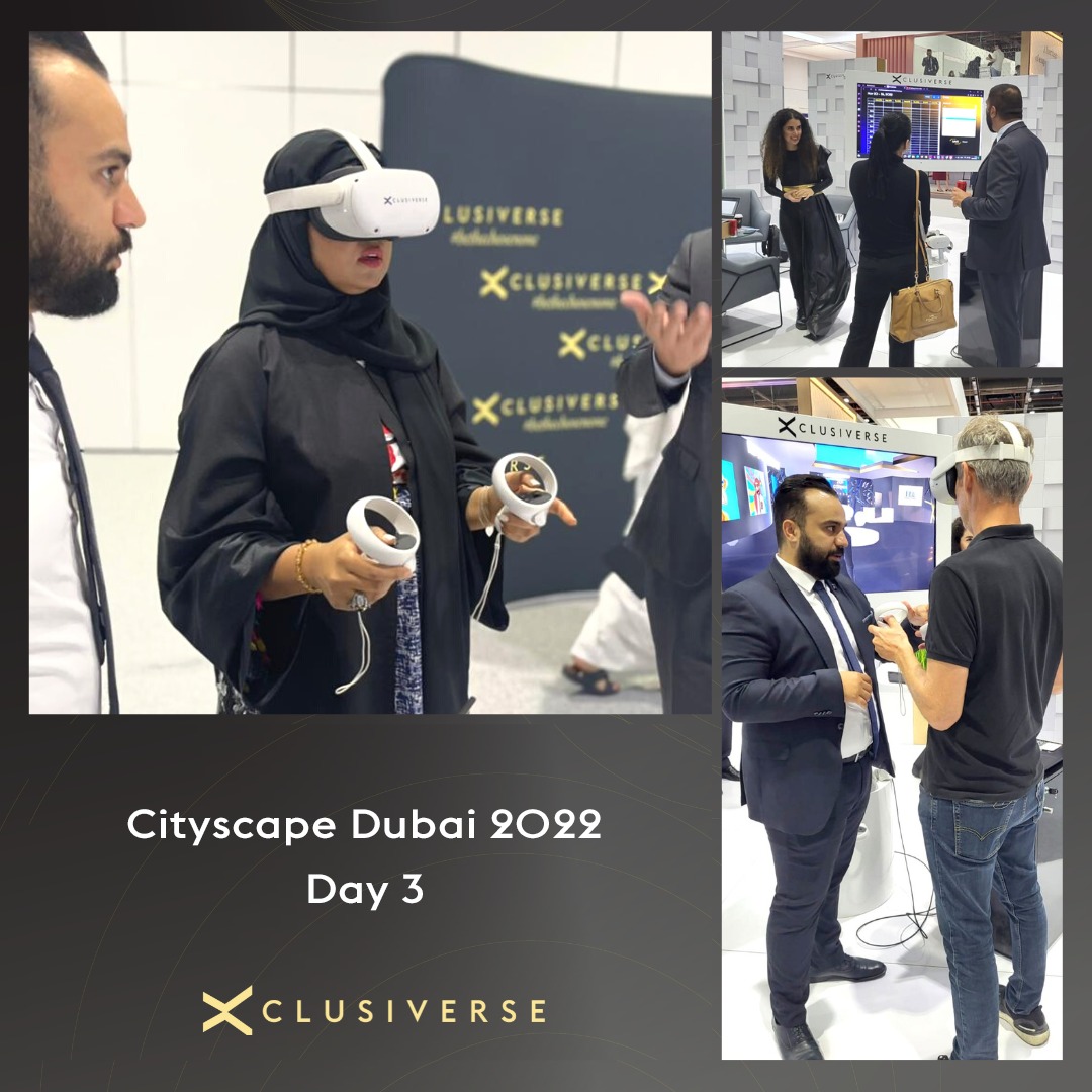 xclusiverse's tweet photo. Cityscape Dubai 2022, the region's most influential real estate event, was an experience that brought a great future closer to the real estate professionals, and we look forward to meeting you all next year.

3/3
#XclusiverseCommunity #BeTheChosenOne #MetaverseMaker https://t.co/IqDJTnqfuK