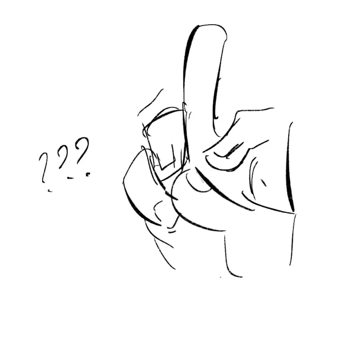 (sorry this is absolutely not anatomically accurate LOL) I'm trying and it just looks like im flipping someone off 