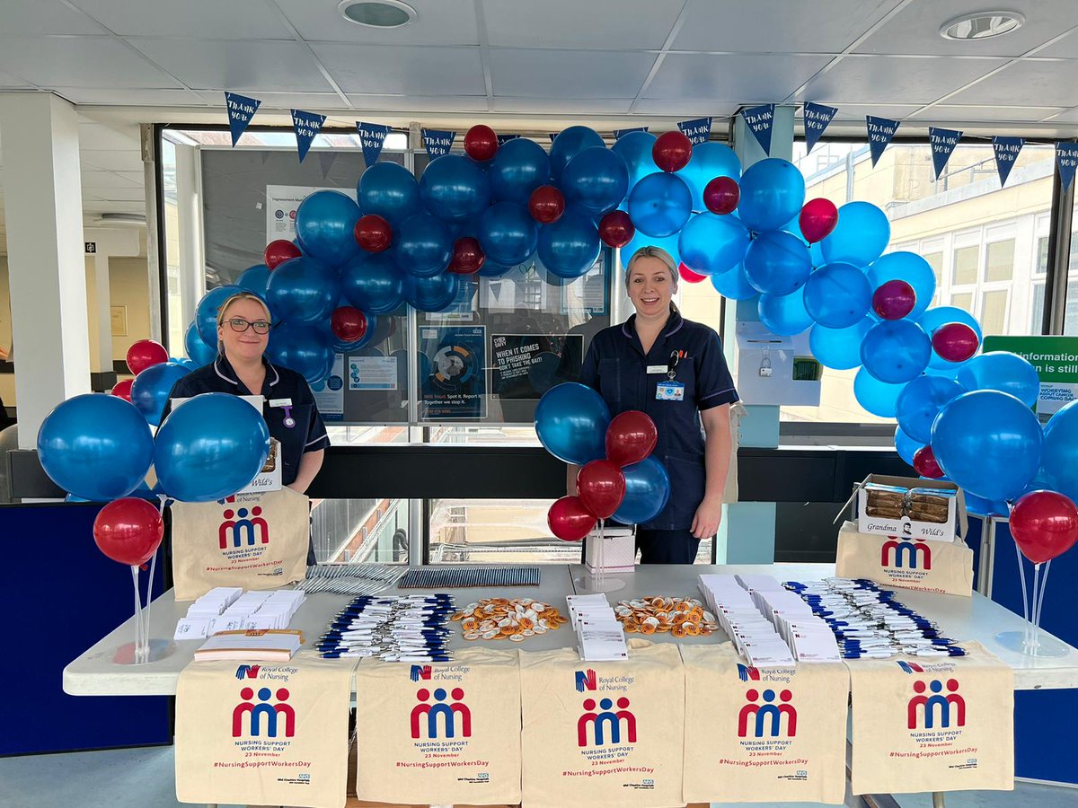 MidCheshireNHS's tweet photo. Today is #NursingSupportWorkersDay, and we have been recognising the vital work and contribution to patient care that our support workers provide with celebrations across the trust.

A big thank you to all of our nursing support staff for their hard work and dedication. https://t.co/9TEf5k53Fq