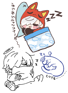 ネムネムニャンコ描いたらいっぱいあつまってきてくれてうれしかったのとこ!🐈🐾 