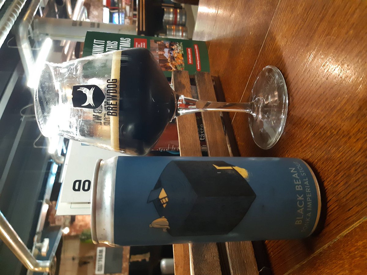 The Month of Darkness continues! Today's spotlight: Black Bean, an 11% tonka bean imperial stout from the crew over at Varvar Brew in Kyiv. Big, rich, and boozy in all the best ways.

The month may be dark, the beer even darker, but we still support the blue and yellow. 🇺🇦🖤🍺