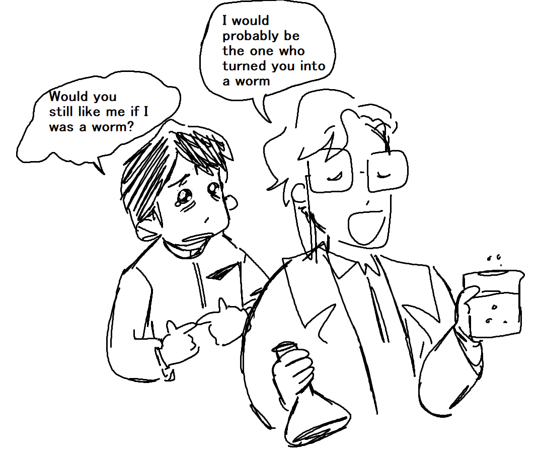 supremely rare revice art from me but I was remembering whatever George and Hiromi had going on at the end of the show 
