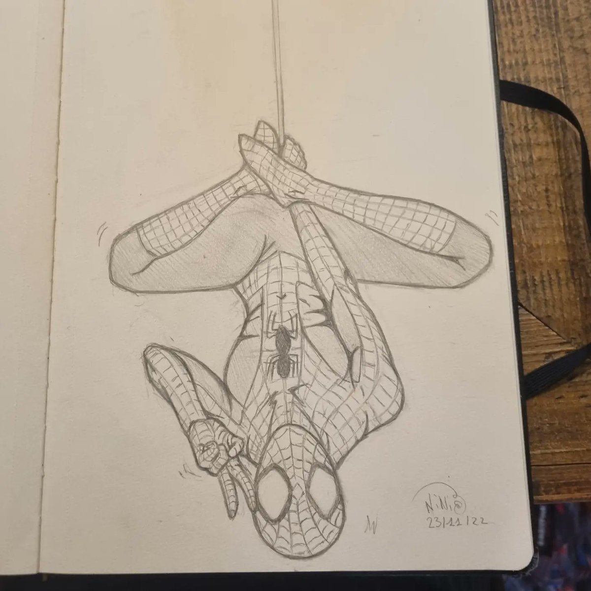 Ni_laun's tweet photo. Spider-Man ! 🕸🕷

#spiderman #marvel #superhero #dessin #dessinquiadustyle #modelephoto #model #araignée #pouvoir #draw #art #crayonapapier https://t.co/1mzH7z5Nlx