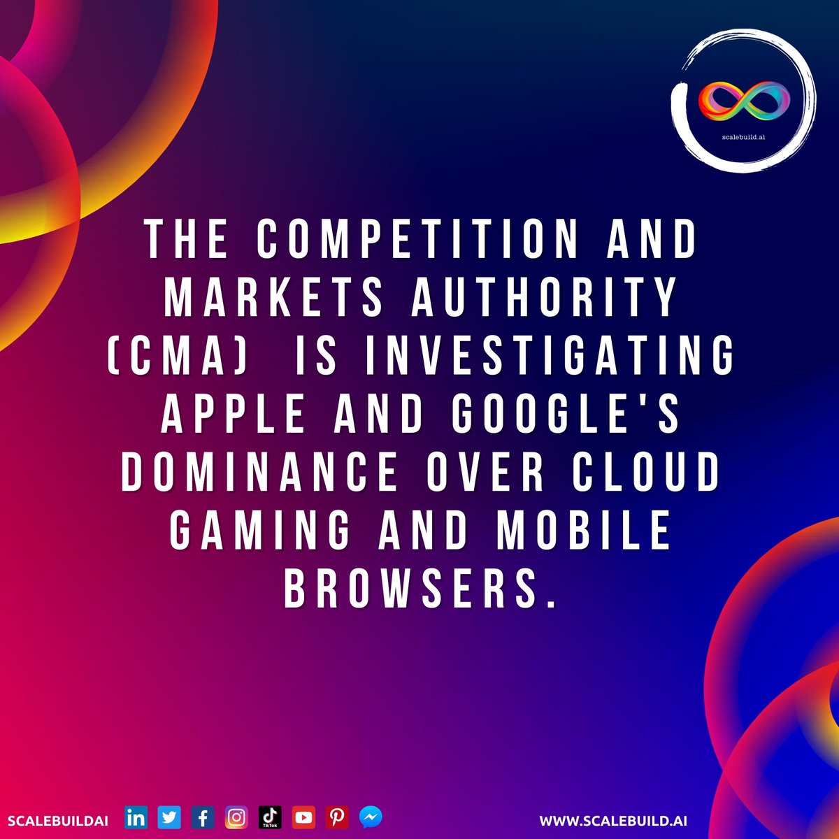 scalebuildai's tweet photo. CMA is undergoing an 18-month investigation on Apple and Google's duopoly on mobile browser and cloud gaming. These two companies are also alleged of hindering the growth of tech industries in the U.K.
.
.
.
#Google #Apple #GoogleApple #Angular #JavaScript #HTML #twitme https://t.co/FHXN4knOT8